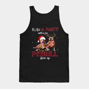 It's Not A Party With A Jew Pitbull Show Up Funny Gift Tank Top